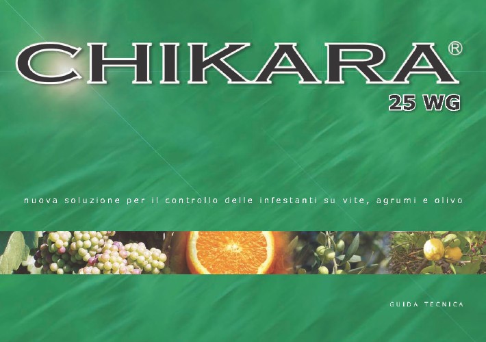 La copertina della nuova Brochure tecnica di Chikara 25 WG